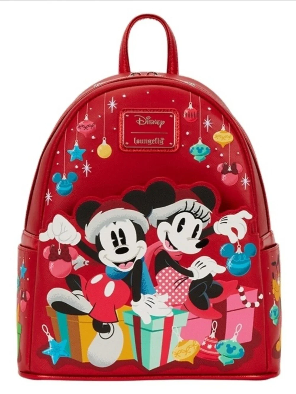 Loungefly Disney Minnie & Mickey Christmas Mini Backpack